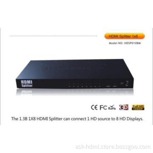 High quality HDMI Splitter 1x8
